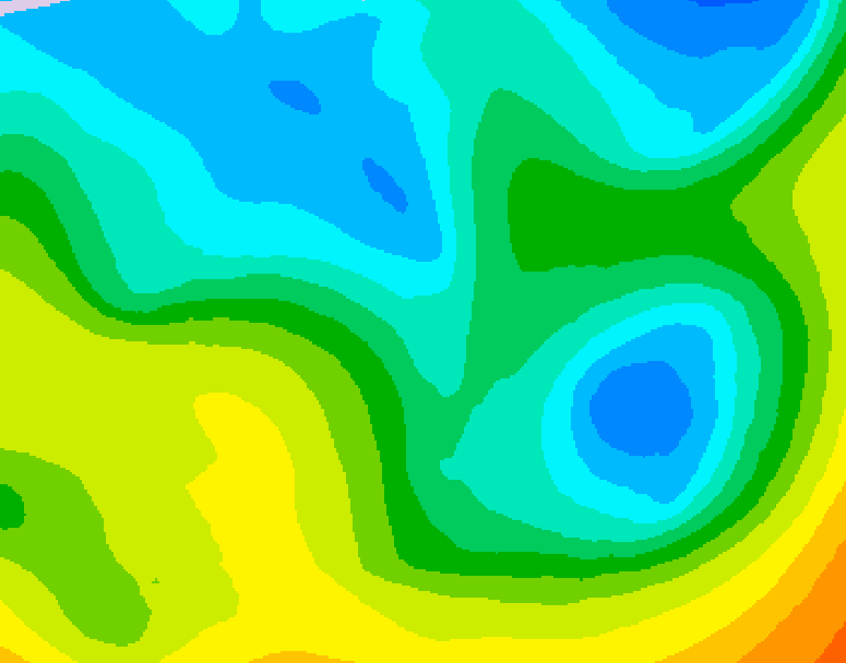 GDPS 500 millibar geopotential height 180 hour forecast chart for Canada based on 2026/04/27 1200Z data