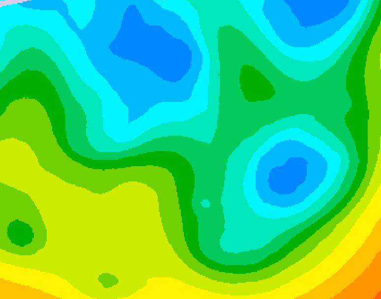 GDPS 500 millibar geopotential height 198 hour forecast chart for Canada based on 2026/04/27 1200Z data