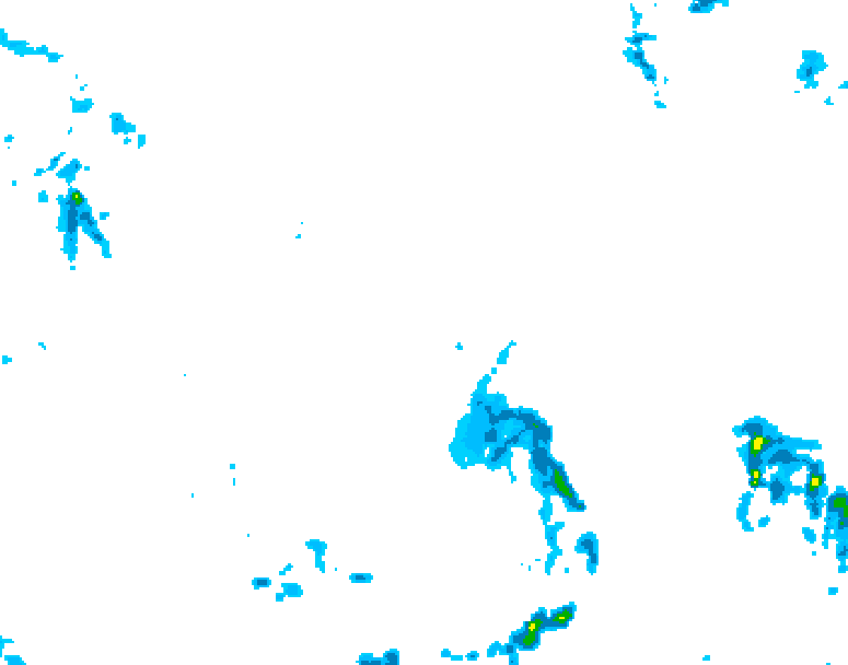 GDPS precipitation 036 hour forecast chart for Canada based on 2026/04/27 0000Z data
