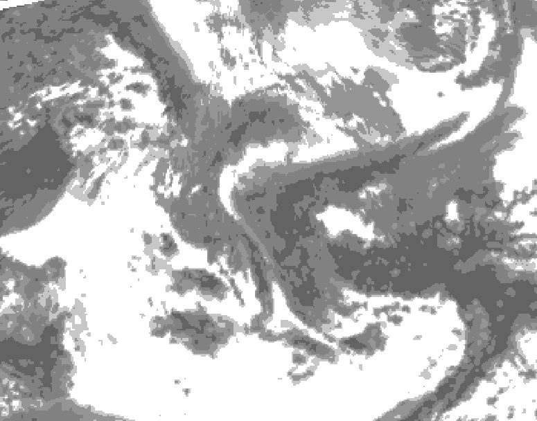 GDPS total cloud 156 hour forecast chart for Canada based on 2026/04/27 0000Z data