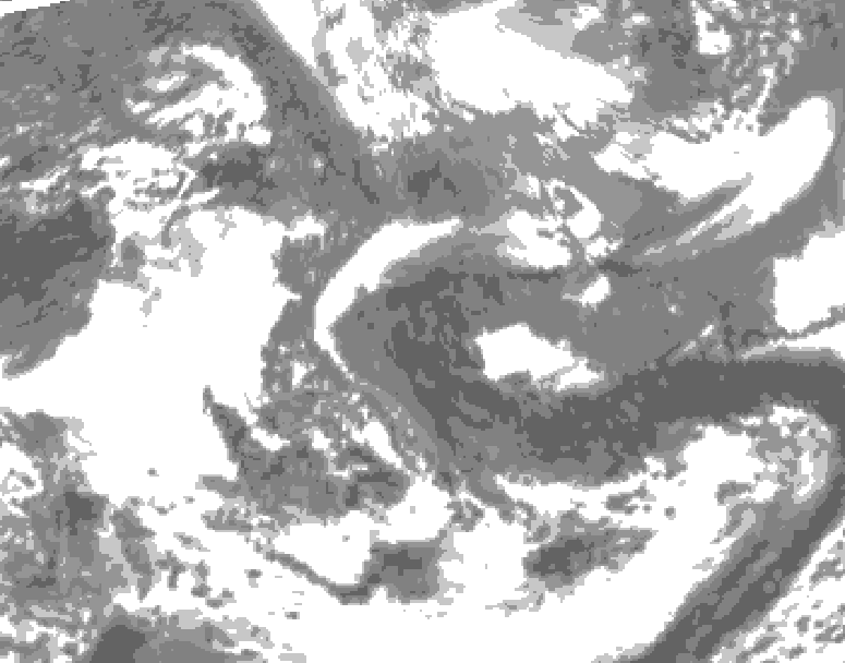 GDPS total cloud 168 hour forecast chart for Canada based on 2026/04/27 0000Z data