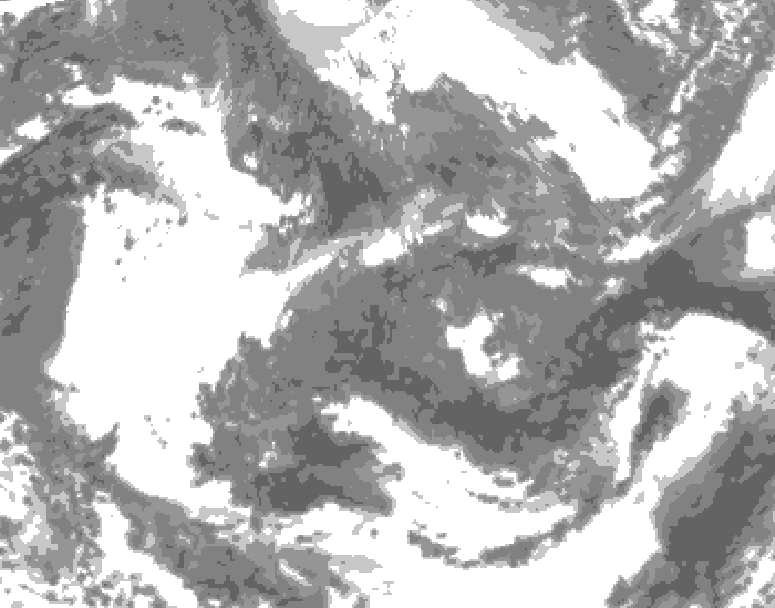 GDPS total cloud 186 hour forecast chart for Canada based on 2026/04/27 0000Z data