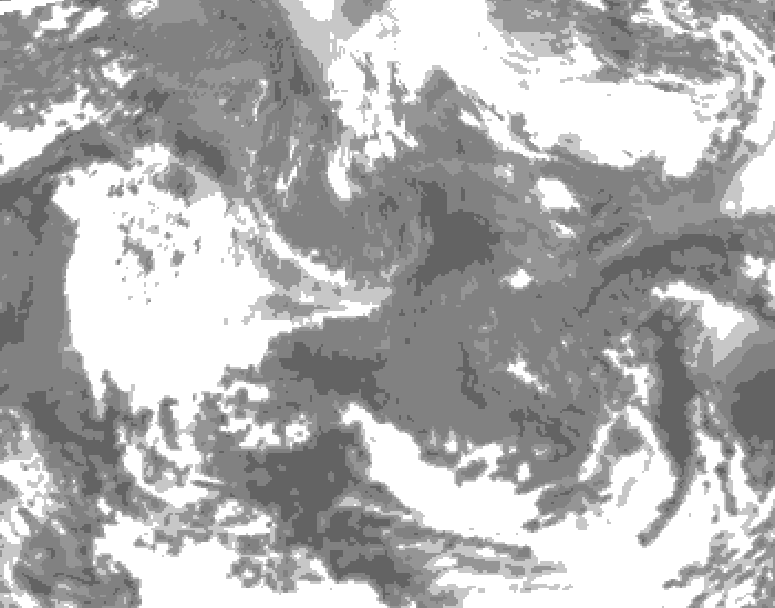 GDPS total cloud 204 hour forecast chart for Canada based on 2026/04/27 0000Z data