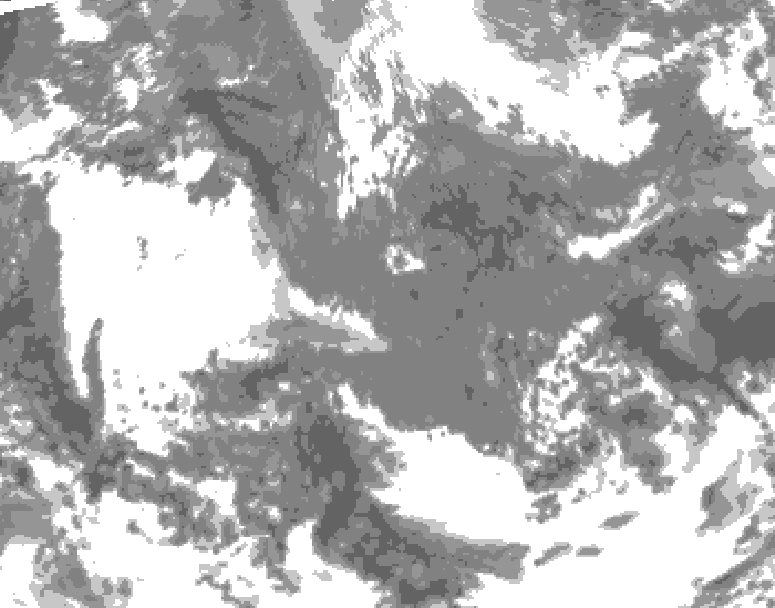 GDPS total cloud 216 hour forecast chart for Canada based on 2026/04/27 0000Z data