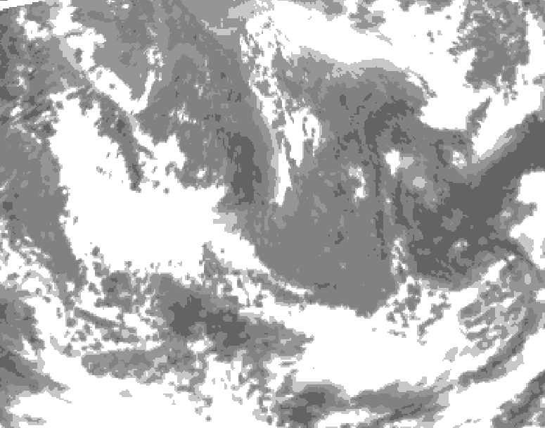 GDPS total cloud 240 hour forecast chart for Canada based on 2026/04/27 0000Z data