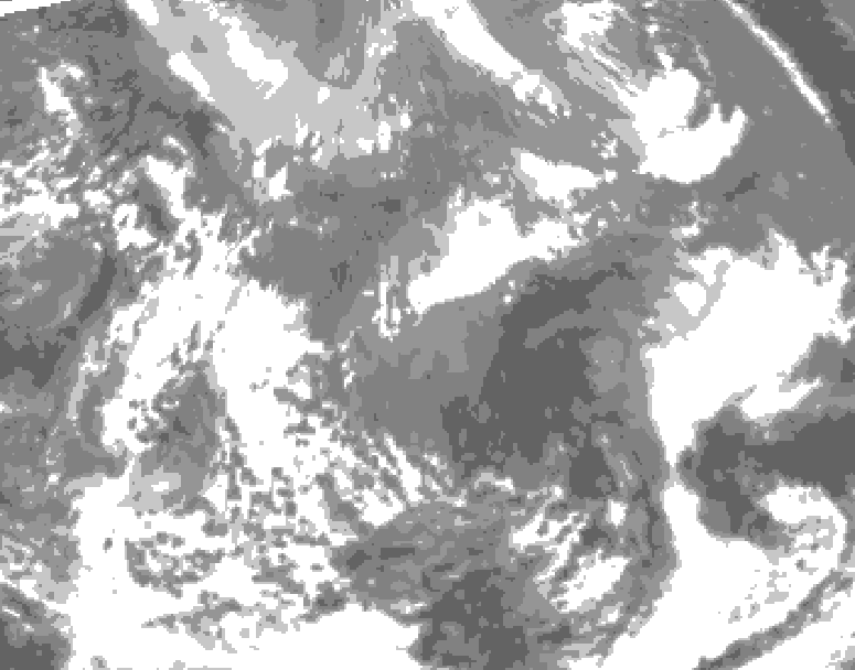 GDPS total cloud 036 hour forecast chart for Canada based on 2026/04/27 1200Z data