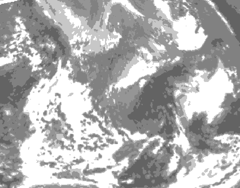 GDPS total cloud 042 hour forecast chart for Canada based on 2026/04/27 1200Z data