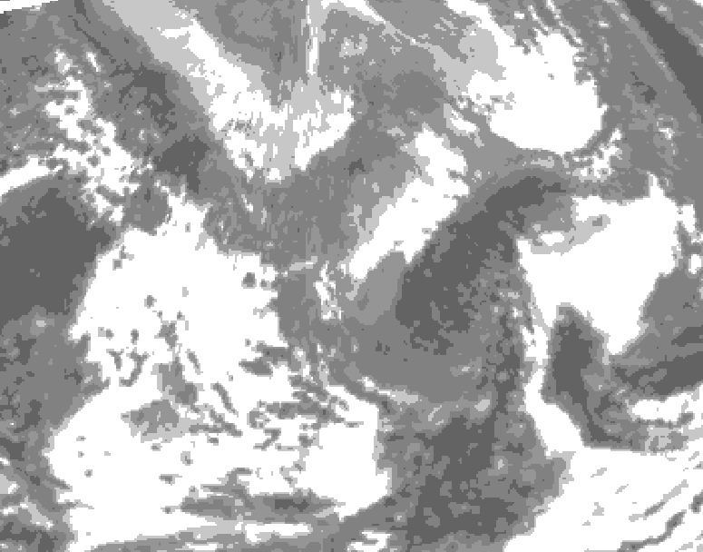 GDPS total cloud 048 hour forecast chart for Canada based on 2026/04/27 1200Z data