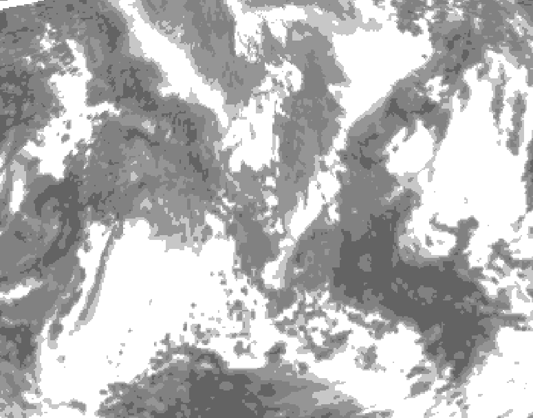 GDPS total cloud 078 hour forecast chart for Canada based on 2026/04/27 1200Z data