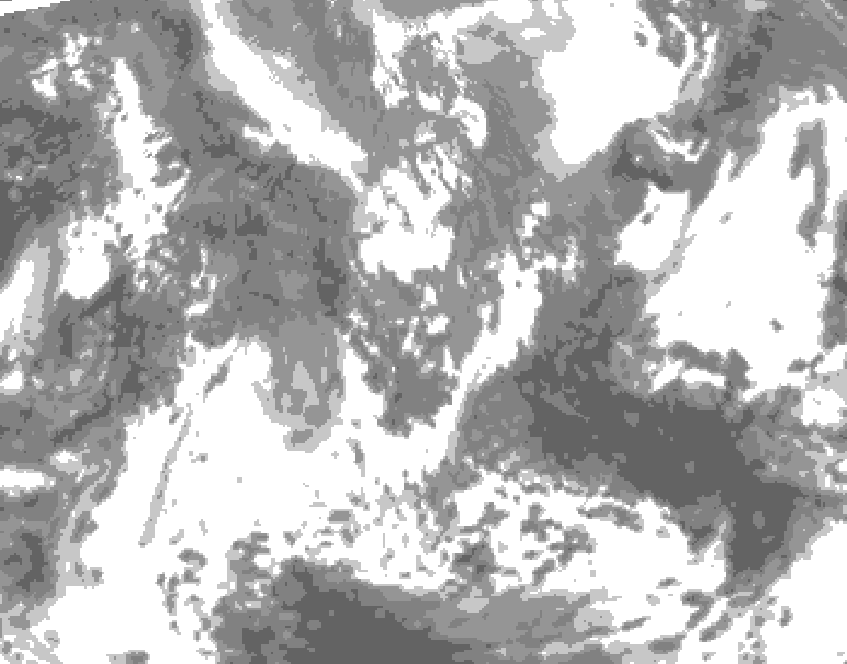 GDPS total cloud 084 hour forecast chart for Canada based on 2026/04/27 1200Z data