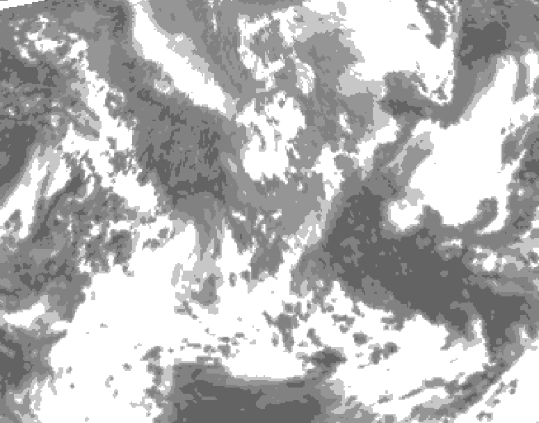 GDPS total cloud 090 hour forecast chart for Canada based on 2026/04/27 1200Z data