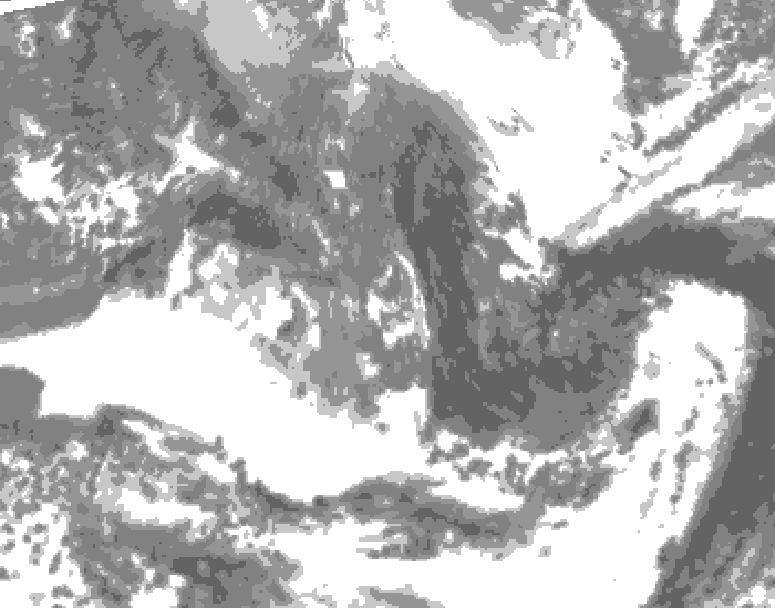 GDPS total cloud 174 hour forecast chart for Canada based on 2026/04/27 1200Z data