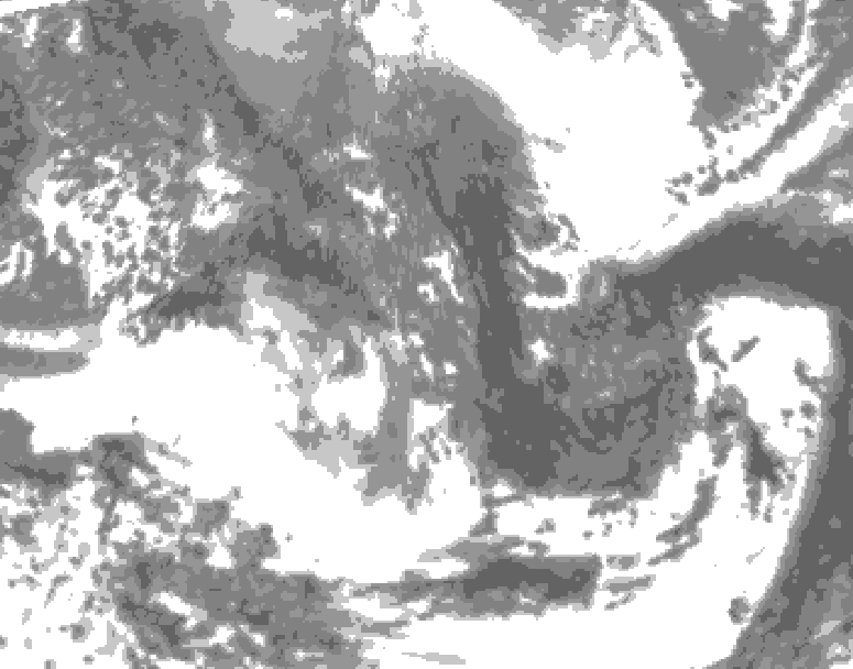 GDPS total cloud 180 hour forecast chart for Canada based on 2026/04/27 1200Z data