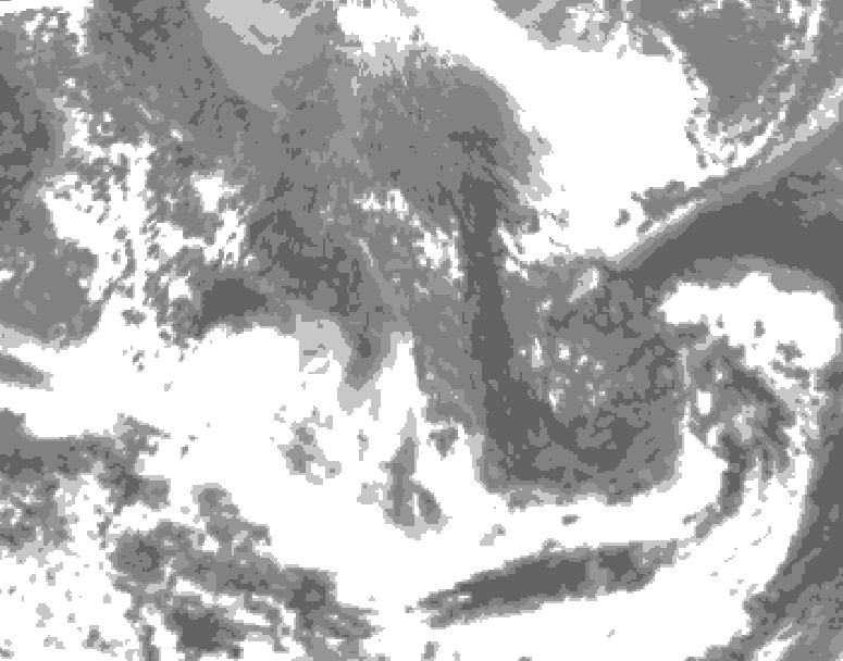 GDPS total cloud 186 hour forecast chart for Canada based on 2026/04/27 1200Z data