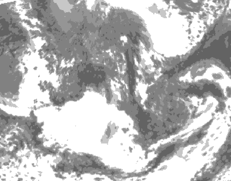 GDPS total cloud 198 hour forecast chart for Canada based on 2026/04/27 1200Z data