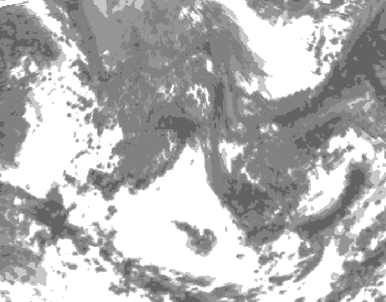 GDPS total cloud 210 hour forecast chart for Canada based on 2026/04/27 1200Z data