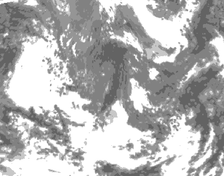 GDPS total cloud 228 hour forecast chart for Canada based on 2026/04/27 1200Z data