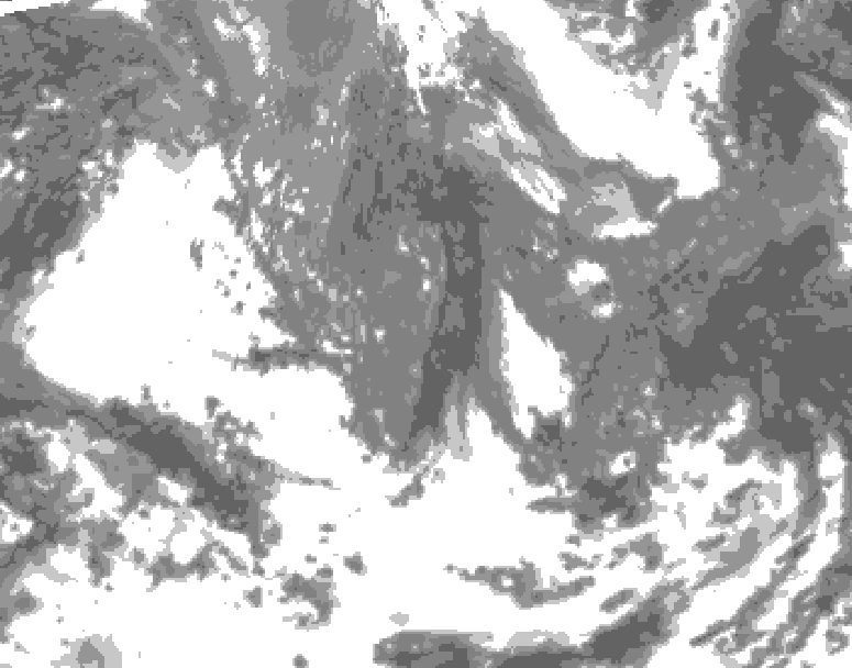 GDPS total cloud 234 hour forecast chart for Canada based on 2026/04/27 1200Z data