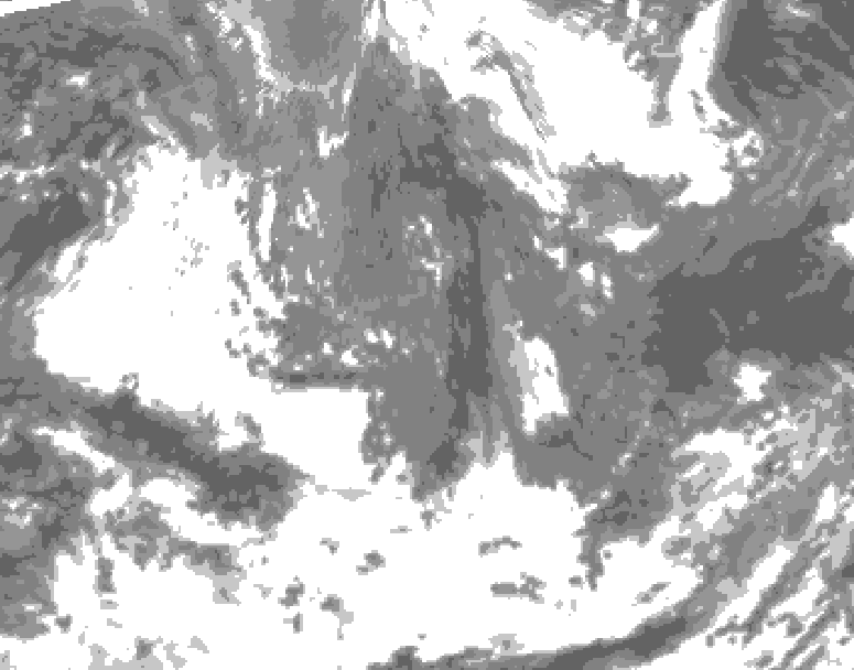 GDPS total cloud 240 hour forecast chart for Canada based on 2026/04/27 1200Z data