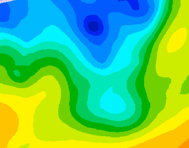 GDPS 500 millibar geopotential height 060 hour forecast chart for Canada based on 2026/04/28 0000Z data