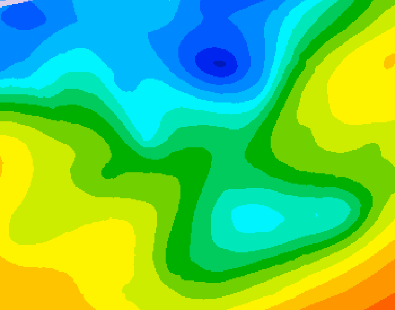 GDPS 500 millibar geopotential height 096 hour forecast chart for Canada based on 2026/04/28 0000Z data