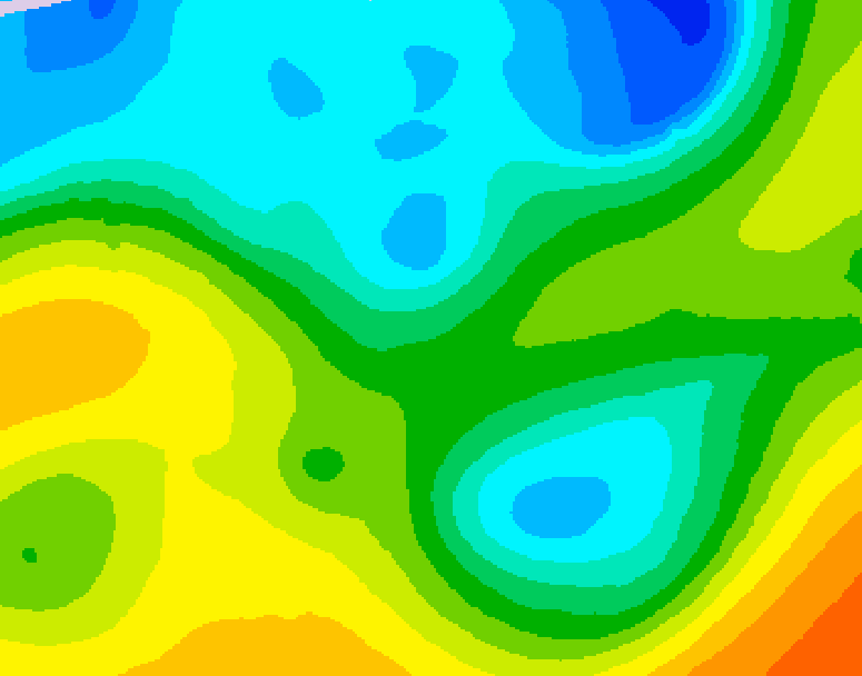 GDPS 500 millibar geopotential height 132 hour forecast chart for Canada based on 2026/04/28 0000Z data
