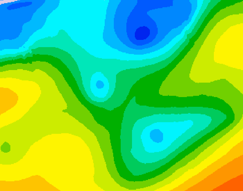 GDPS 500 millibar geopotential height 096 hour forecast chart for Canada based on 2026/04/28 1200Z data