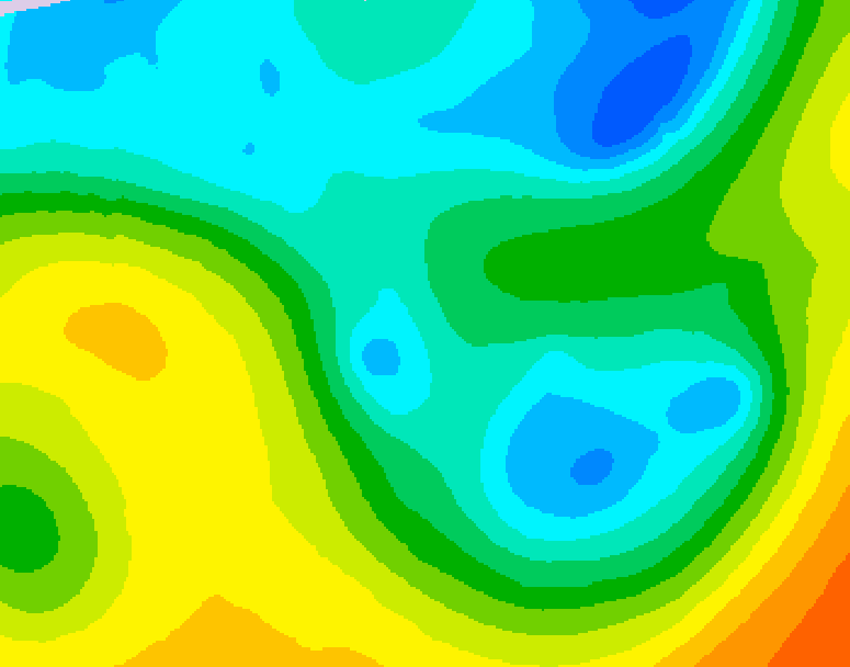 GDPS 500 millibar geopotential height 132 hour forecast chart for Canada based on 2026/04/28 1200Z data