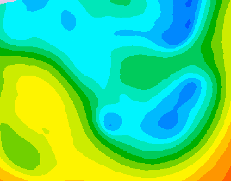 GDPS 500 millibar geopotential height 150 hour forecast chart for Canada based on 2026/04/28 1200Z data