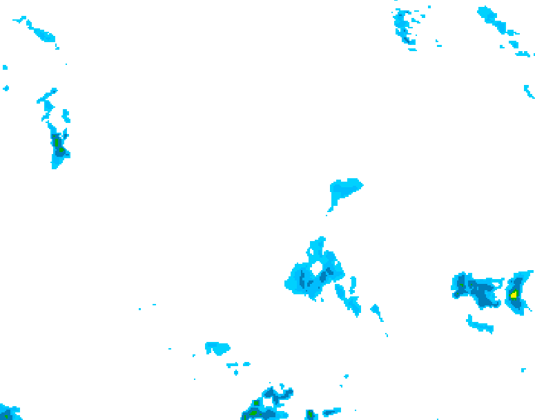 GDPS precipitation 006 hour forecast chart for Canada based on 2026/04/28 1200Z data