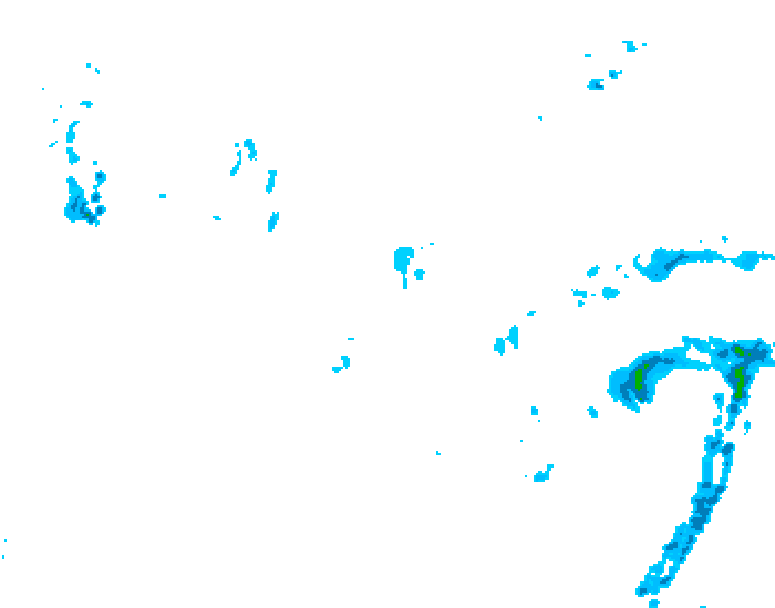 GDPS precipitation 126 hour forecast chart for Canada based on 2026/04/28 1200Z data