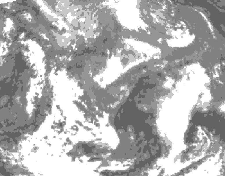 GDPS total cloud 012 hour forecast chart for Canada based on 2026/04/28 0000Z data