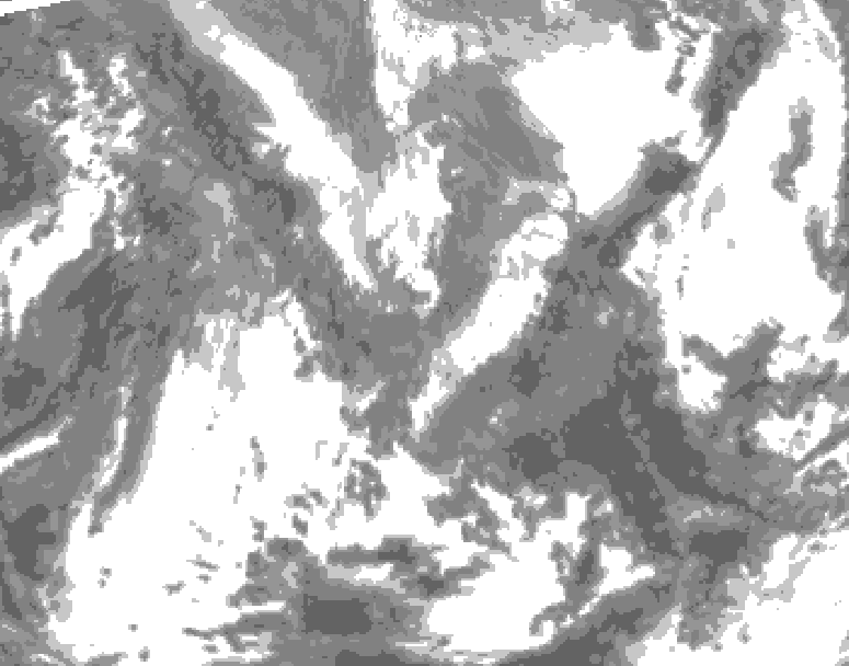 GDPS total cloud 060 hour forecast chart for Canada based on 2026/04/28 0000Z data