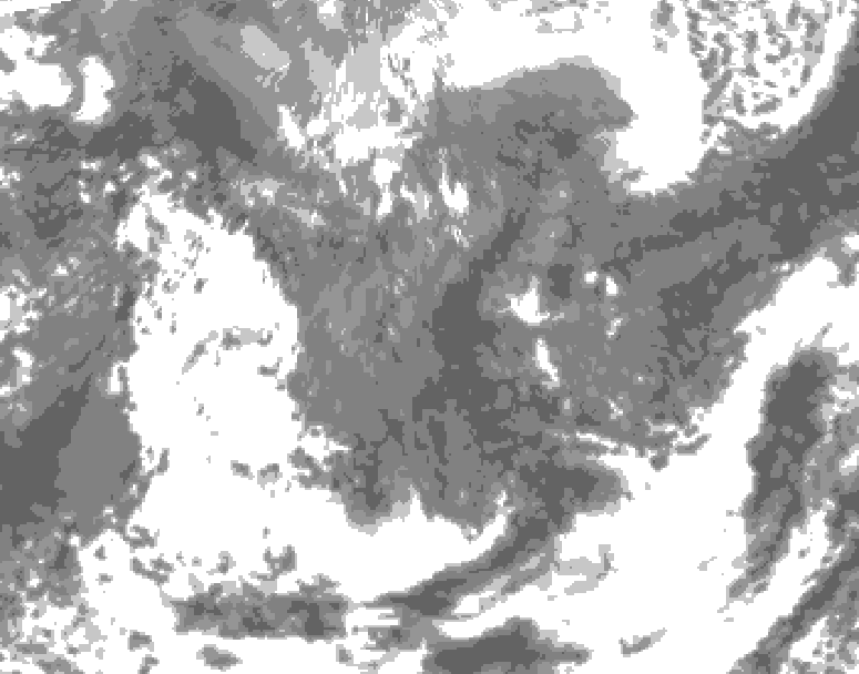 GDPS total cloud 204 hour forecast chart for Canada based on 2026/04/28 0000Z data