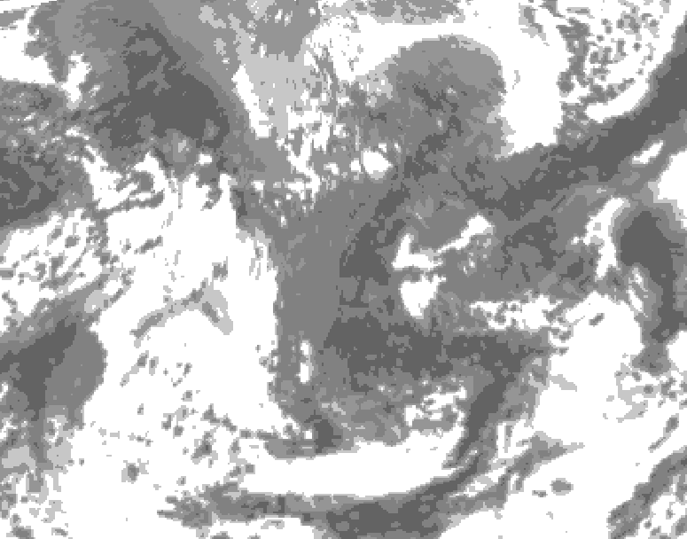GDPS total cloud 216 hour forecast chart for Canada based on 2026/04/28 0000Z data