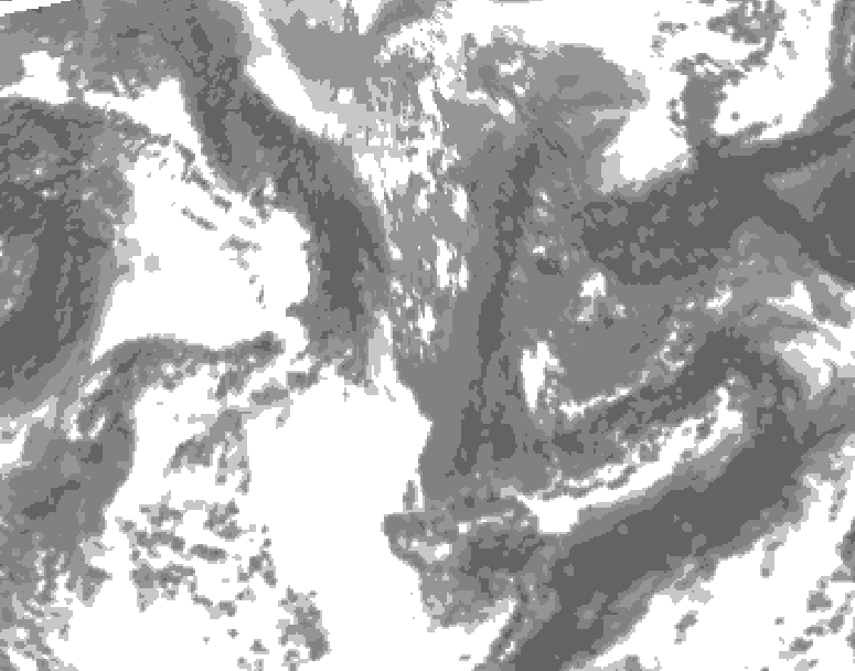 GDPS total cloud 240 hour forecast chart for Canada based on 2026/04/28 0000Z data