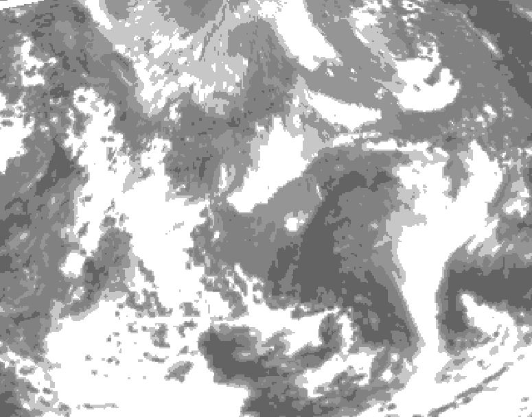 GDPS total cloud 006 hour forecast chart for Canada based on 2026/04/28 1200Z data