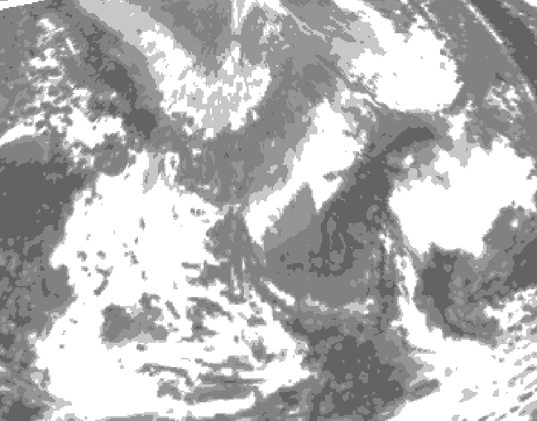 GDPS total cloud 024 hour forecast chart for Canada based on 2026/04/28 1200Z data