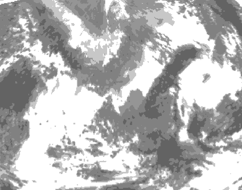 GDPS total cloud 030 hour forecast chart for Canada based on 2026/04/28 1200Z data