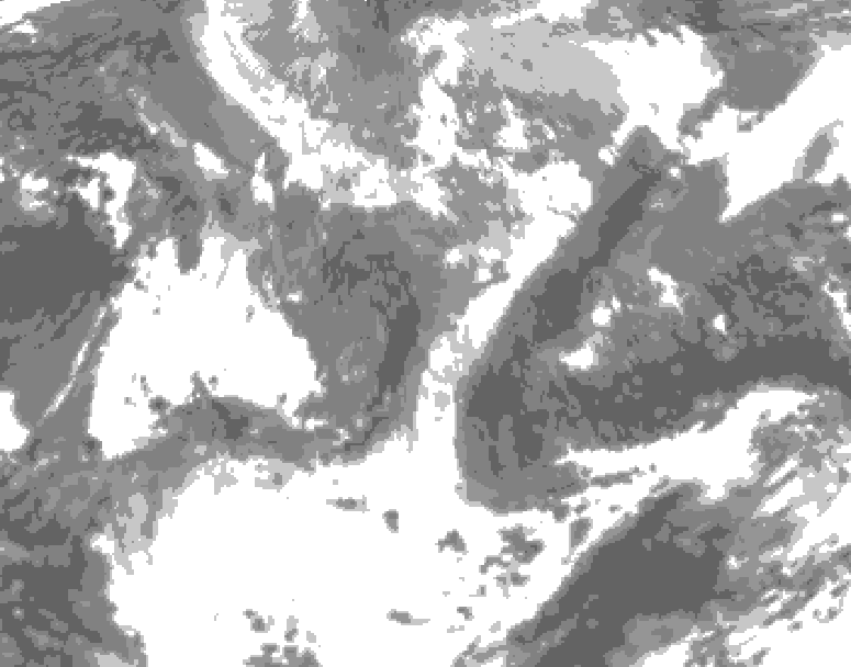 GDPS total cloud 096 hour forecast chart for Canada based on 2026/04/28 1200Z data