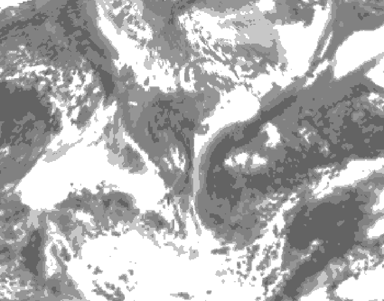 GDPS total cloud 108 hour forecast chart for Canada based on 2026/04/28 1200Z data