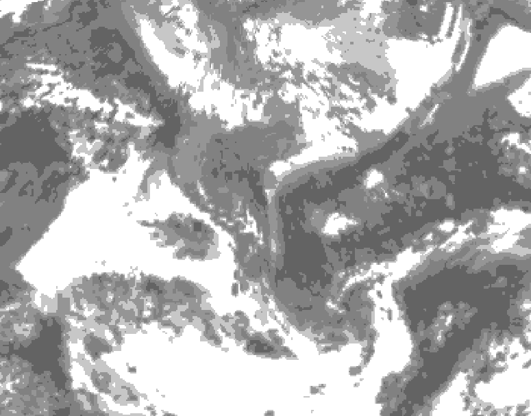 GDPS total cloud 114 hour forecast chart for Canada based on 2026/04/28 1200Z data
