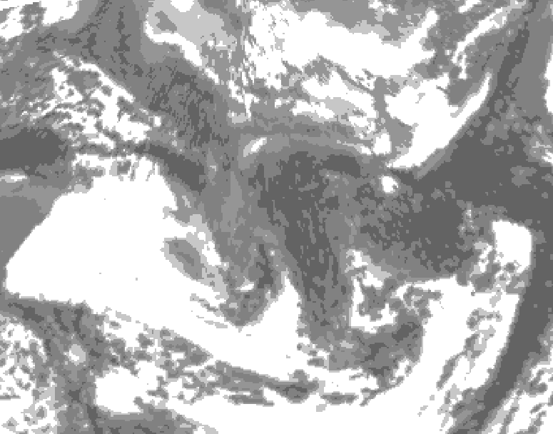 GDPS total cloud 138 hour forecast chart for Canada based on 2026/04/28 1200Z data