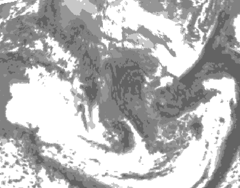 GDPS total cloud 150 hour forecast chart for Canada based on 2026/04/28 1200Z data