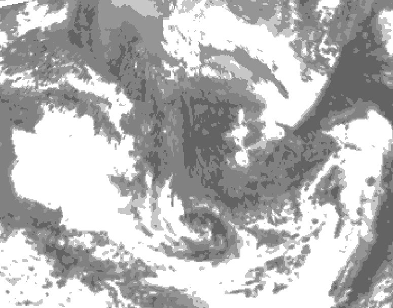 GDPS total cloud 156 hour forecast chart for Canada based on 2026/04/28 1200Z data