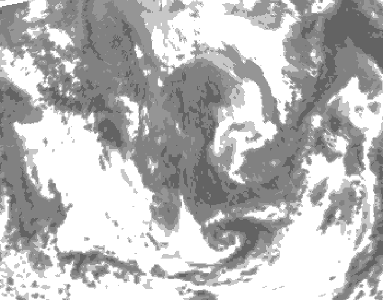 GDPS total cloud 174 hour forecast chart for Canada based on 2026/04/28 1200Z data