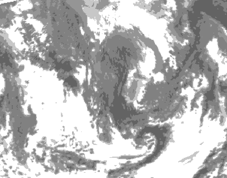 GDPS total cloud 180 hour forecast chart for Canada based on 2026/04/28 1200Z data