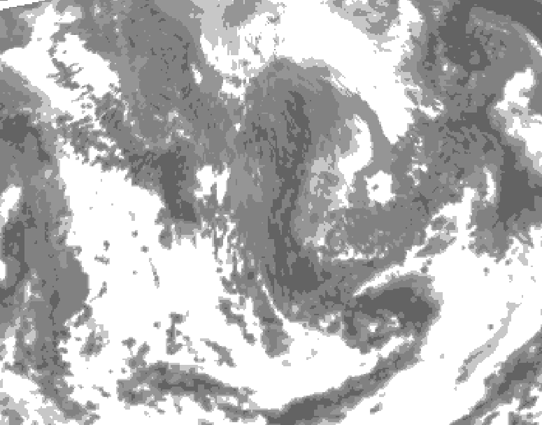 GDPS total cloud 186 hour forecast chart for Canada based on 2026/04/28 1200Z data
