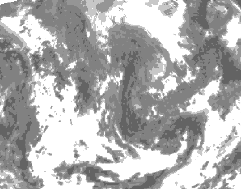 GDPS total cloud 192 hour forecast chart for Canada based on 2026/04/28 1200Z data