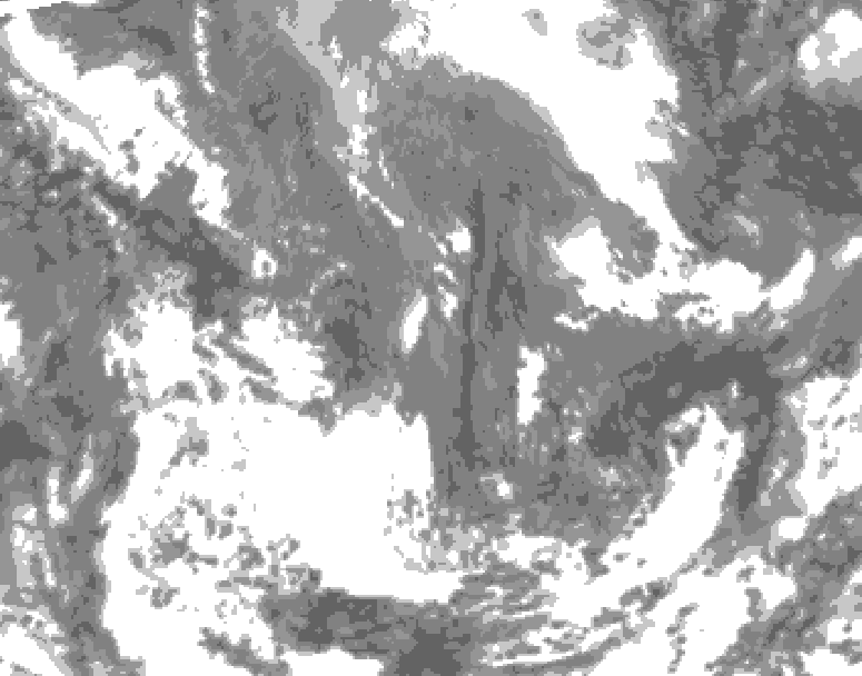 GDPS total cloud 204 hour forecast chart for Canada based on 2026/04/28 1200Z data